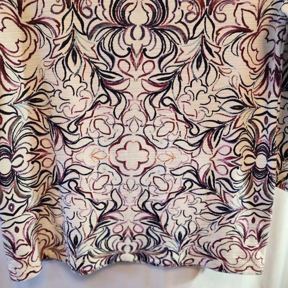 T By Talbots Top Fall Colors Button Sides 3/4 Sle… - image 7